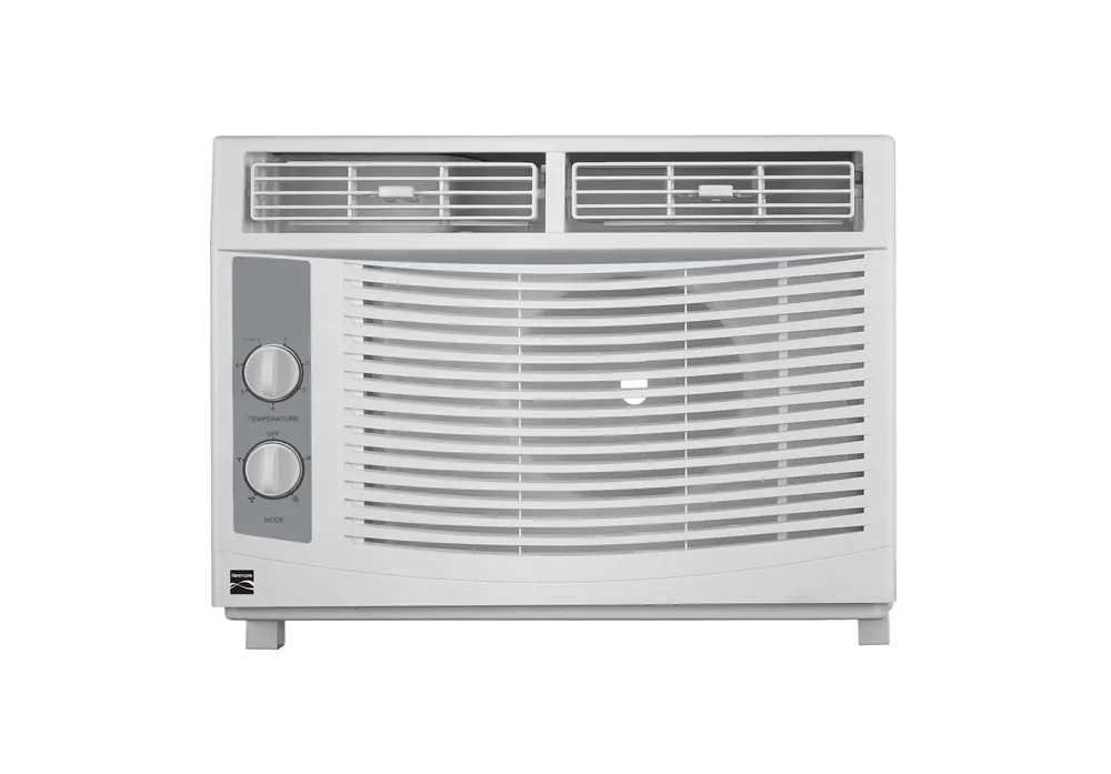Kenmore KM5K-M 5,000 BTU Window Air Conditioner for Small Rooms up to 150 Sq. Ft. – Quiet Cooling, Easy Install, Energy Efficient AC Unit, 2 Fan Speeds, Washable Filter, Manual Controls