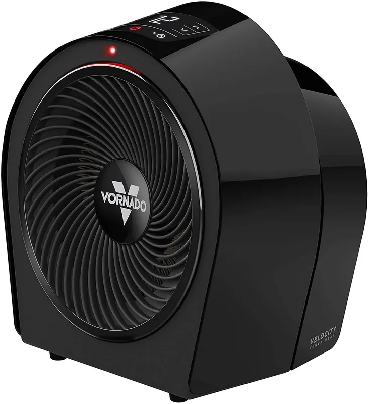 Vornado Velocity 3R Whole Room Space Heater with Timer, Adjustable Thermostat, and Advanced Safety Features, Black
