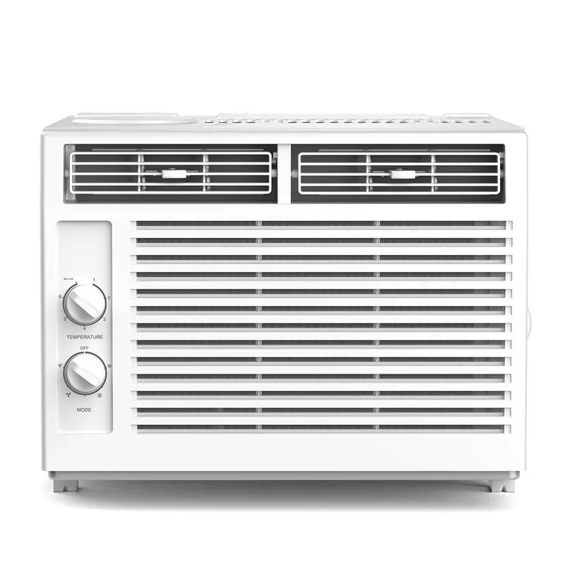 ZAFRO 5000BTU Window Air Conditioners Cool Up to 150 Sq Ft,Quiet Operation Window AC Unit with 2 Cool&Fan Functions,Easy to Use Mechanical Control,Washable Filter,Easy Install Kit,for Small Room,White