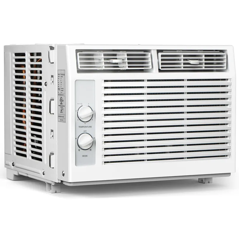 KISSAIR 5,000 BTU Window Air Conditioner Cools Up to 150 Sq. Ft, Utral Quiet Air Conditioner Window Unit with Mechanical Controls, 2 Fan Speeds, Small Window AC Unit, Ideal for Bedroom