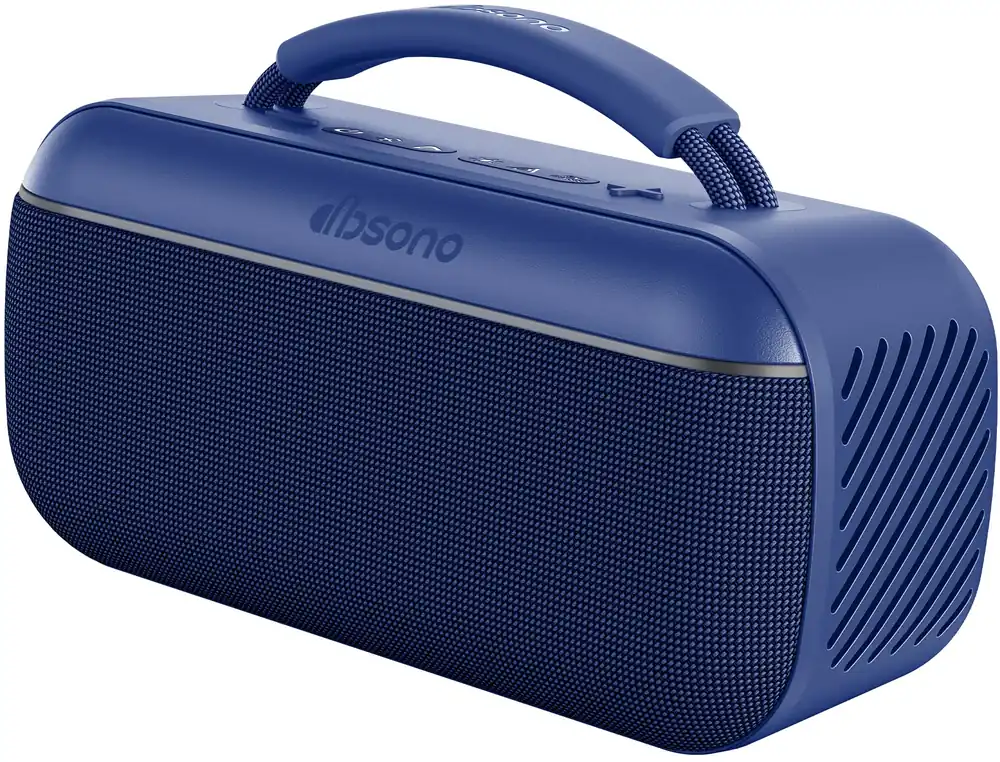 dbsono Portable Bluetooth Speaker Wireless 100W(Peak) SoundPulse 2.0 with BassBoost, Waterproof Loud Party Speakers, Unlimited Pairing, TWS for Outdoor/Indoor, Beach Vacation Essential, Blue