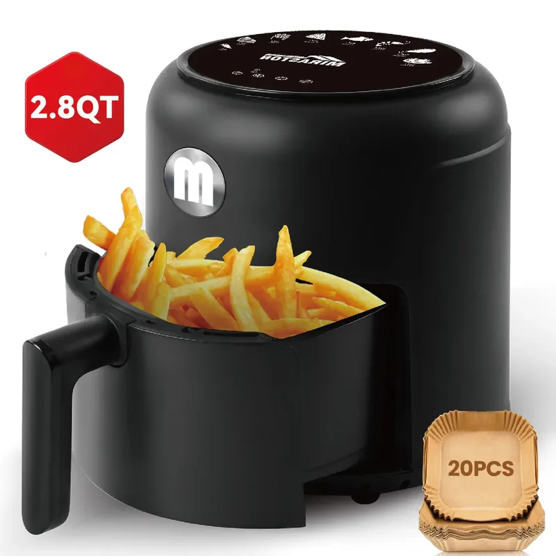 2.8QT Digital Air Fryer, Space-Saving Mini Personal Air Fryers