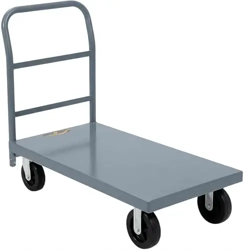 24"x48" Heavy Duty Steel Platform Truck, 2200 lbs Load Capacity Flatbed Hand Truck