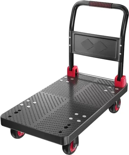 Platform Truck Push Cart Dolly, Foldable Hand Trucks