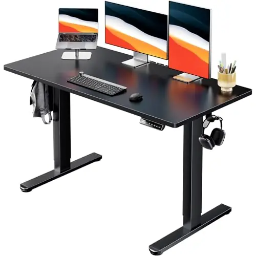 Electric Standing Desk, Whole Piece Desktop, Adjustable Height Computer Desks,