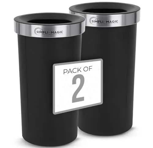 Magic 16 Gallon (60L) Open Top Trash Can – Round Commercial Trash Can