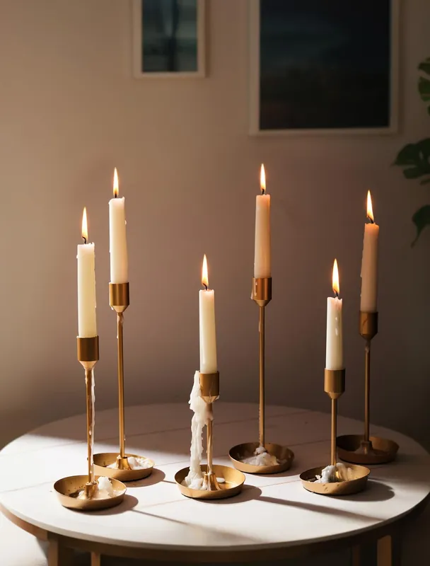 NUPTIO Taper Candle Holders for Wedding 6 PCS Gold Matte Candles Stick Holder for Table Centerpiece - Bulk Candlestick Holders for Birthday Christmas Party Decor