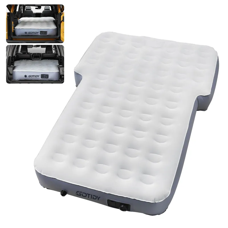 GOTIDY 65‘‘SUV Air Mattress Pad for SUV Trunk, 10 Inch Ultra-Thick Inflatable Car Mattress SUV, SUV Air Mattress Camping Bed with Built in Pump
