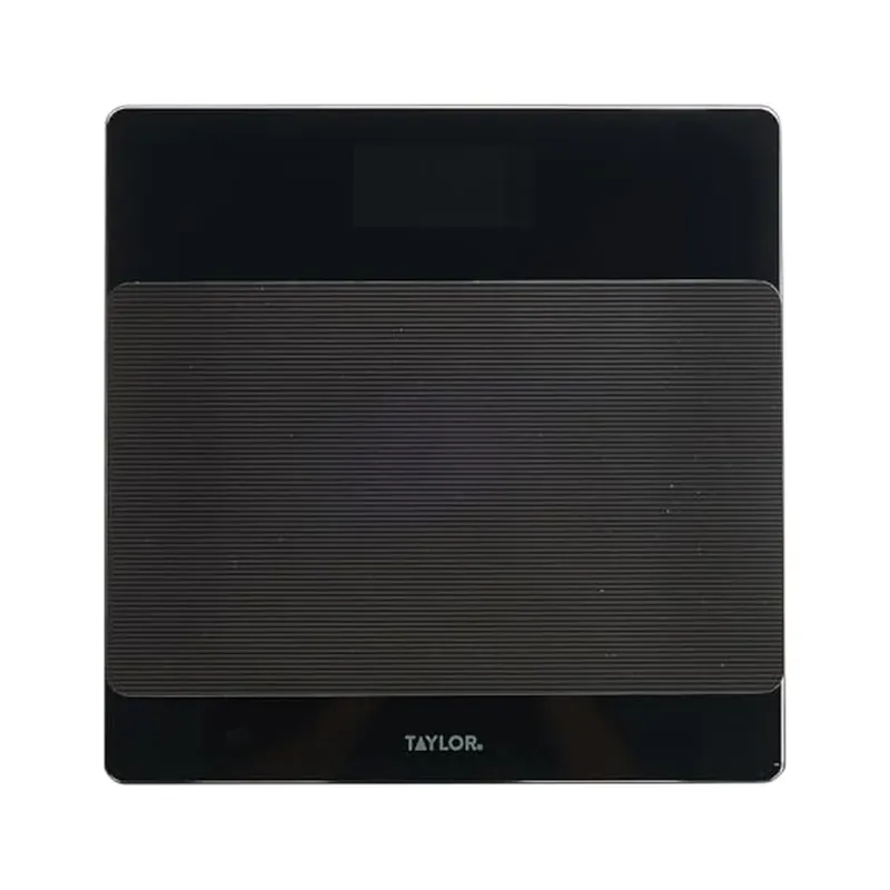 Taylor Glass Digital Bathroom Scale with Sure-Foot Slip Resistant Mat
