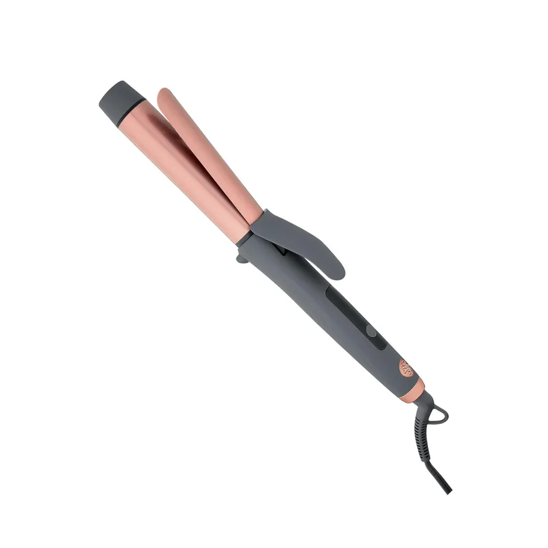 Hairitage Curl Envy Hair Curling Iron 1 1/4 Inch - Ceramic Tourmaline Curling Iron 1.25‘ Barrel - Silky Smooth + Bouncy Curls - 4 Digital Heat Settings up to 450 Degrees - Auto Shut-Off