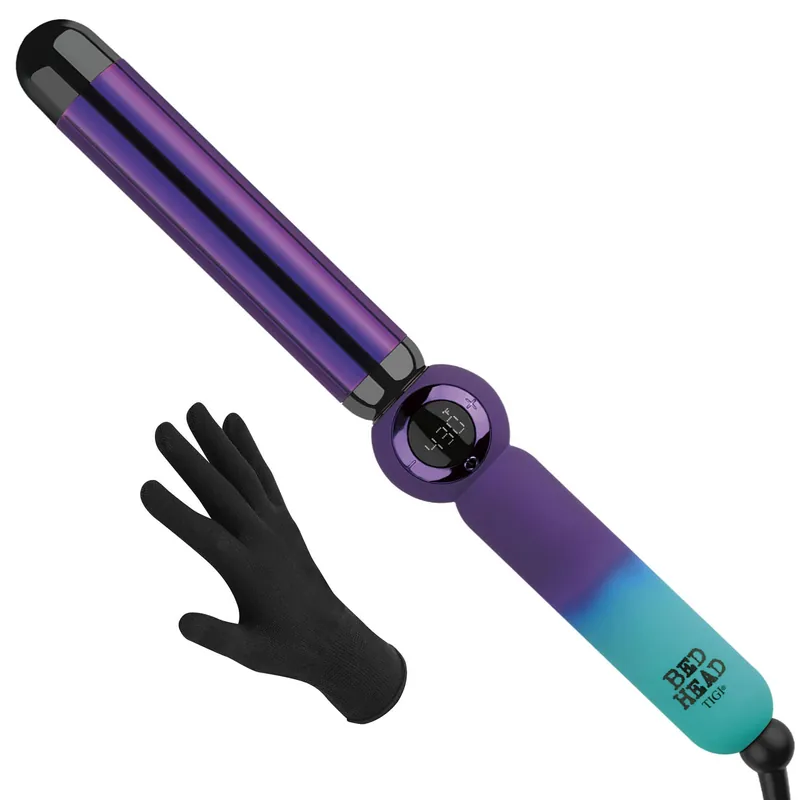 Bed Head Rough Volume Digital Hair Curling Wand Fast Heat Up and Massive Shine, (1-1/4 in)
