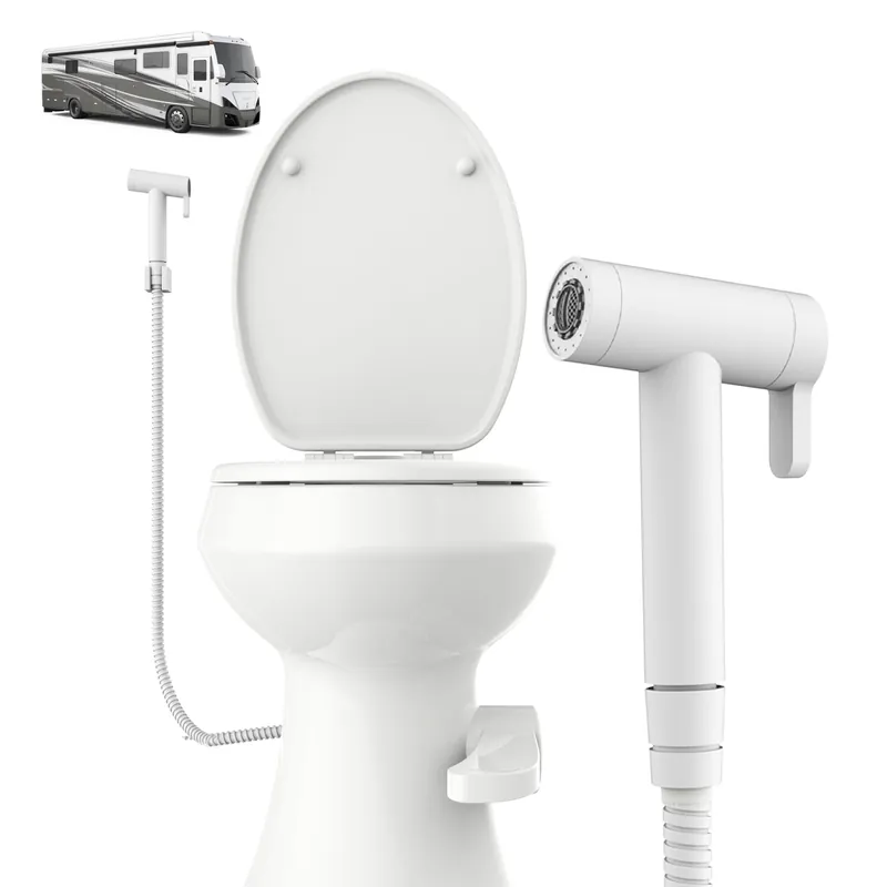 Terapaton RV Bidet Sprayer – All Metal, RV Handheld Bidet with Water Hose & RV Fitting, Wall-Mount Toilet Sprayer for Motorhomes, Fifth Wheels, Trailers & Campers Toilet (WallMount)