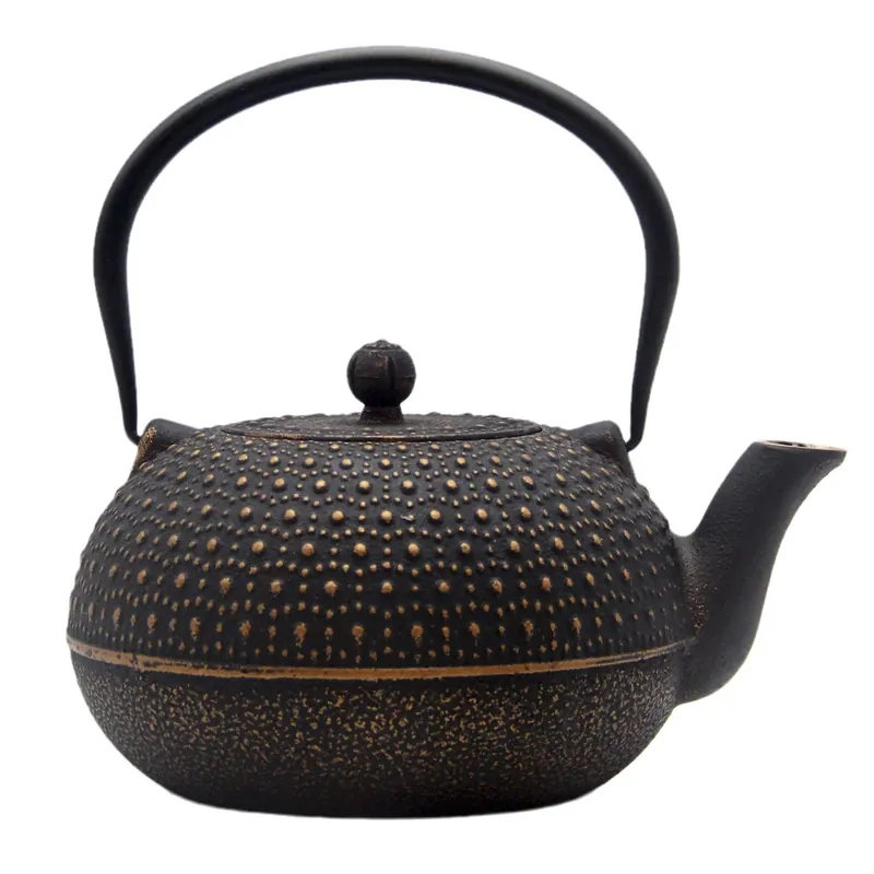 YJX 60.9oz Large Cast Iron Teapot for Stovetop Safe, 6 Cup Tea Kettle, Japanese Tetsubin, Teapot with Stainless Steel Infuser for Loose Tea, Tea Pot Enameled Interior (1.7QT/1.8L)