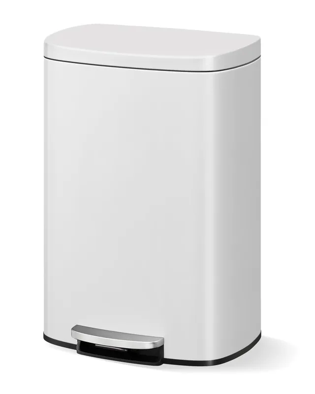 Garvee 13 gal / 50 L Metal Kitchen Trash Can with Lid