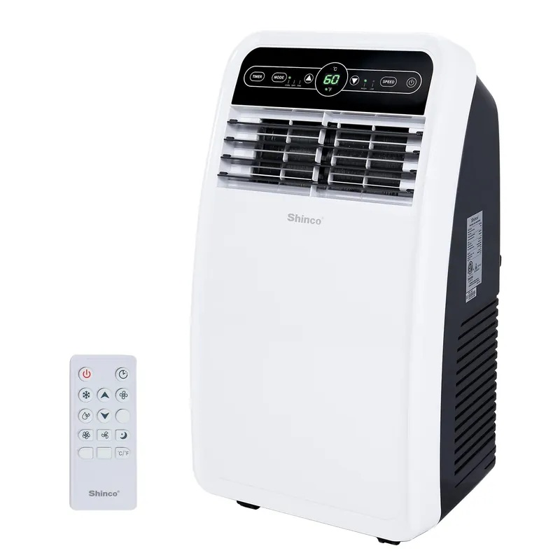 Shinco 8,000 BTU Portable Air Conditioner, AC Unit with Built-in Cool, Dehumidifier & Fan Modes for Room up to 350 sq.ft, Conditioner Remote Control, 24 Hour Timer, Installation Kit