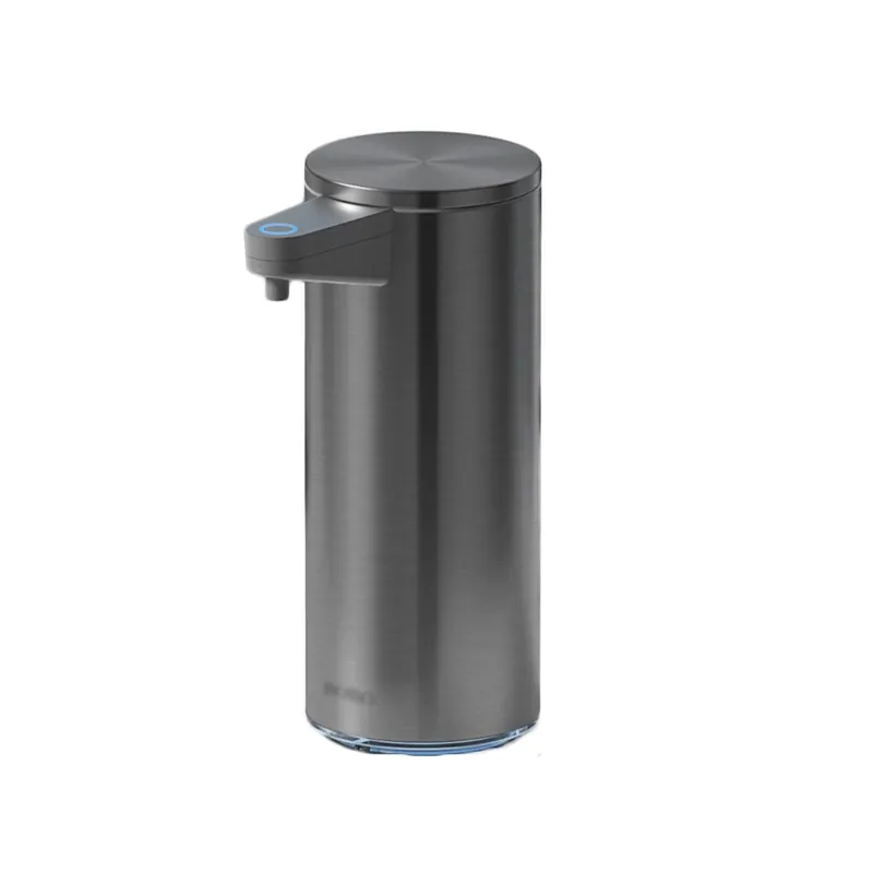 SUREK Simple Stainless Steel soap Dispenser Automatic Liquid Soap Dispenser Countertop 300 ml(10.6 oz) Rechargeable Touch-Free Easy to use
