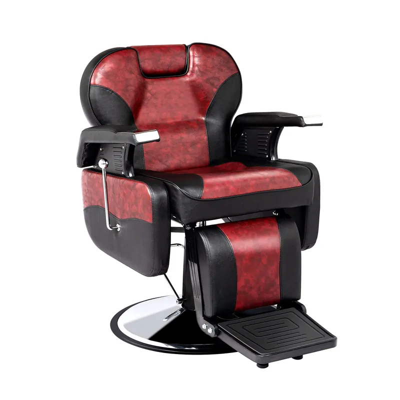 OmySalon Classic Barber Chair Reclining Hair Salon Stylist Chair All Purpose, Heavy Duty Hydraulic Pump, Adjustable Headrest, Tattoo Barbershop Beauty Spa Equipment