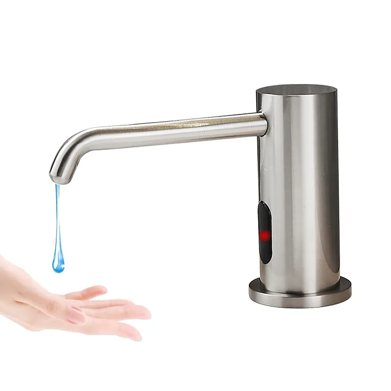 Automatic Soap Dispenser Touchless for Kitchen and Bathroom, Sink Built in Commercial Electric Soap Dispenser,Upgraded Infrared Sensors Brass Material, with Bottle and Pump 33.81oz/1000ml