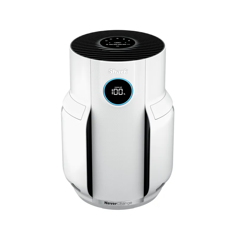 Shark Air Purifier for Home, NeverChange, for Large Room, Bedroom, Home Office, HEPA-Exceeding Filter, Captures Pollutants, Pet Dander, Dust, Odor, Smoke, and More, HP153, White