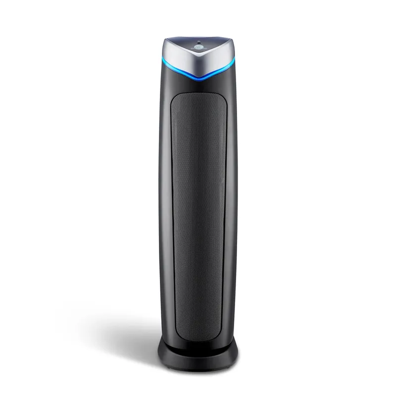 GermGuardian 5-In-1 HEPA Air Purifier for Home, Large Rooms Up To 915 Sq. Ft. with HEPA Pet Air Filter, UV-C Light & Odor Reduction, AC5250PT, 28" Tower, Gray