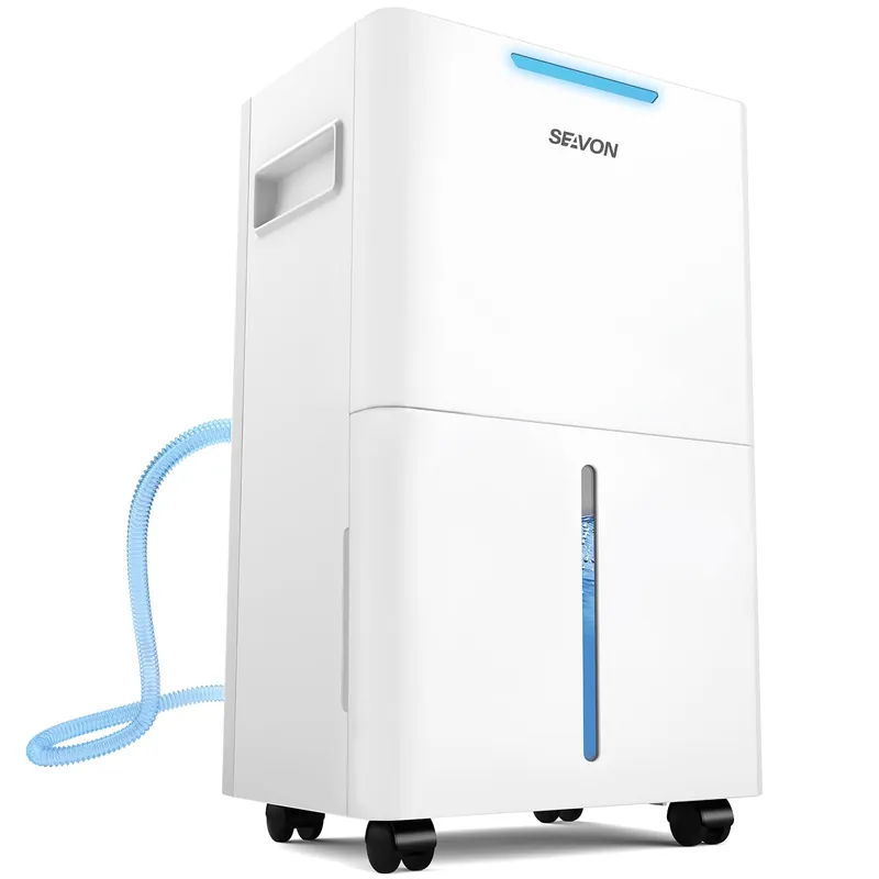 1500 Sq.ft Dehumidifier for Basement, SEAVON 21 Pint Dehumidifiers with Drain Hose for Home Large Room Bedroom Bathroom, Powerful Moisture Removal, Smart Humidity Control & Display, 24H Timer, 3 Mode