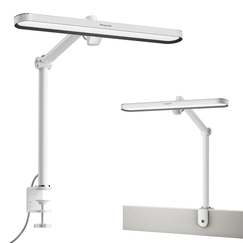 Honeywell LED Desk Lamp with Clamp - 05B02 Touch Control Sunturalux Natural Light Clip On Desk Light 4000K 1300LM Dimmable Eye Caring Table Lamp Full Metal Desk Lamps for Home Office