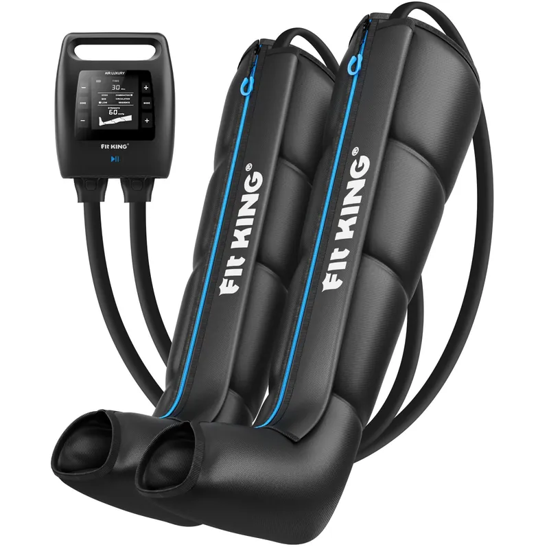 FIT KING Air Compression Recovery System, Cordless Full Leg Massager with Dynamic Pressure, Reduces Muscle Pain and Improves Circulation, Fast Recovery for Athletes (Medium)