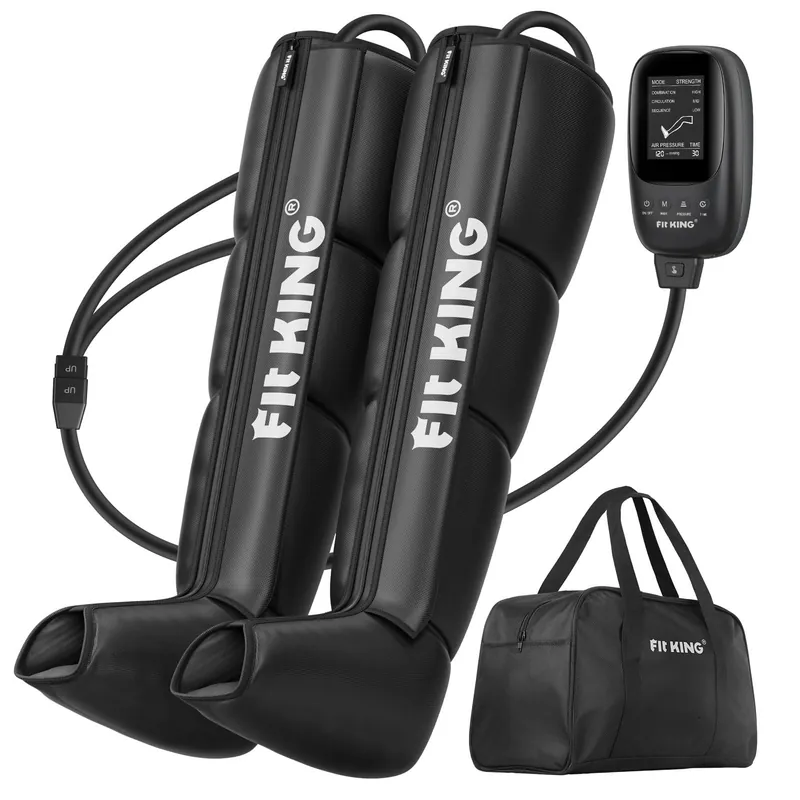 FIT KING Air Compression Recovery System,Dynamic Pressure for Circulation Improvement and Fast Recovery,Sequential Massage Boots for Athletes (Medium)