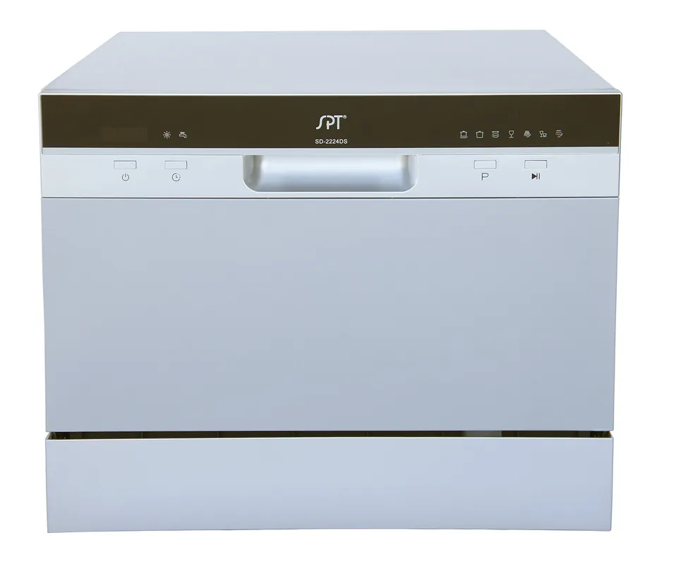 SPT SD-2224DSB ENERGY STAR Countertop Dishwasher with Delay Start & LED – Silver