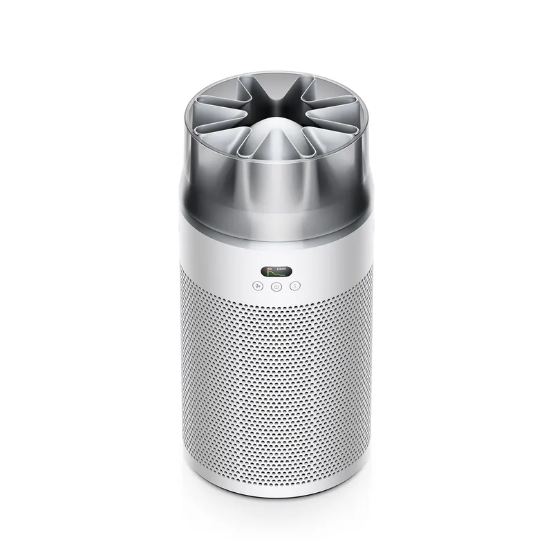 Dyson Hushjet Compact Purifier, Engineered for Powerful, Whisper-quiet, Whole-room Air Purification, Homes with Pets, Allergies, Fully-sealed filtration, 5-year no change filter (White/Silver)
