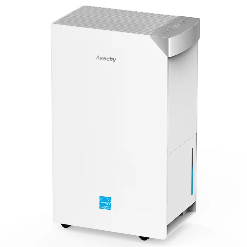 105 Pint/D Energy Star Version 6.0 Dehumidifier, 5500 Sq.Ft AEOCKY Smart Compressor Dehumidifier with Drain Hose, Intelligent Humidistat,for Basement,Bedroom,Home,Bathroom