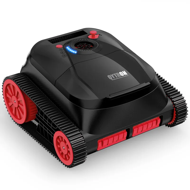 NIXBOT QP5 Robotic Pool Cleaner, Cordless Pool Vacuum for Inground Pools, Dual-Motor Turbine System, Robotic Pool Vacuum for Above Ground Pools with Wall Climing and Navigation Technology
