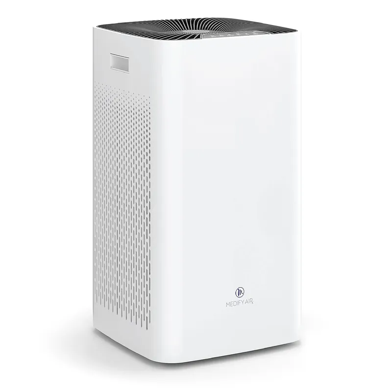 Medify MA-112 Air Purifier V3.0 with True HEPA H13 Filter 5,948 ft² Coverage in 1hr for Smoke, Wildfires, Odors, Pollen, Pets Quiet 99.9% Removal to 0.1 Microns White, 1-Pack