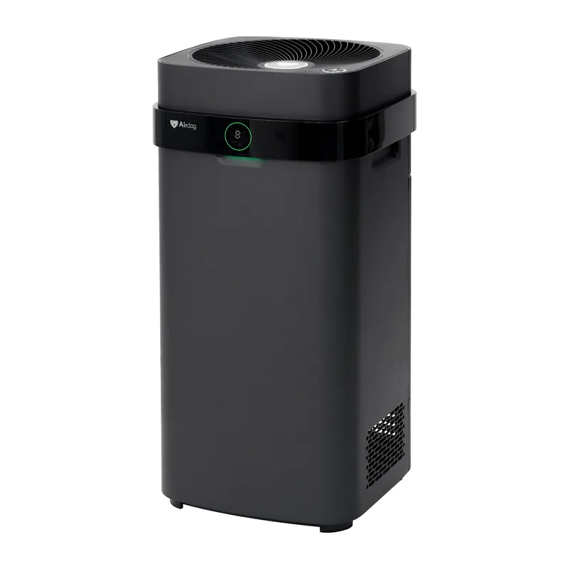 Airdog X5+ Air Purifier for Large Rooms up to 1600 Ft², Smart App Control, Built-In Air Quality Monitor, Washable Filter, TPA Technology 20X More Effective Than HEPA,Black