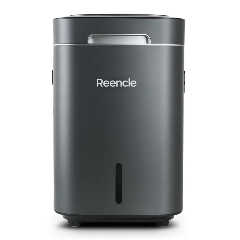Reencle Prime Electric Composter - 14L Kitchen Composter, Decomposes Up to 2.2 lbs Food Waste Daily, Odorless Indoor Composting with Whisper-Quiet Technology & Rapid Decomposition (Silver)
