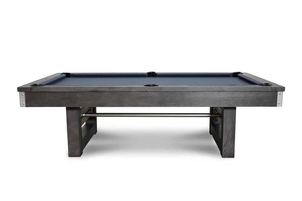 Nixon Billiards - Bryant Slate Billiard Pool Table (Grayson Grey (Metal Leg), 8 ft)