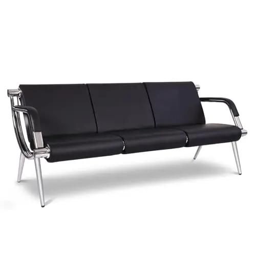 3-Seat Office Reception Waiting Room Chairs - Guest & Reception Chairs for Salon