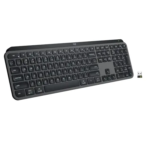 Logitech MX Keys S Wireless Keyboard, Low Profile, Fluid Precise Quiet Typing, Programmable Keys, Backlighting