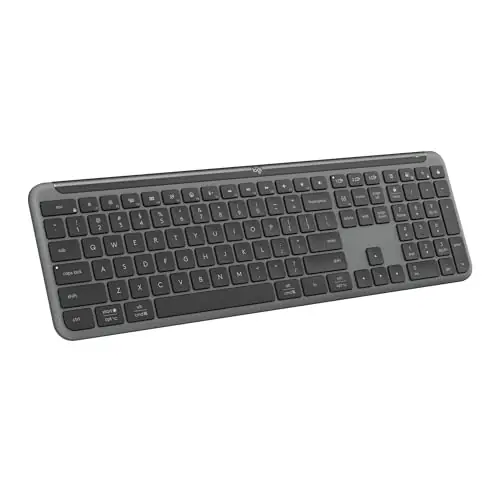 Signature Slim K950 Wireless Keyboard, Sleek Design, Switch Typing Between Devices, Quiet Typing, Bluetooth