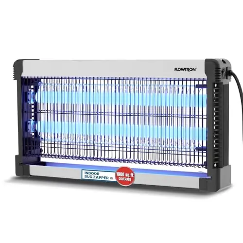 Flowtron Indoor Bug Zapper 3000V Electric Insect Killer & Mosquito Trap - 1000 Sq Ft Coverage - 30W Dual UV Light Fly Zapper for Kitchen, Bedroom, RV & Restaurant - Safe Gnat & Moth Killer