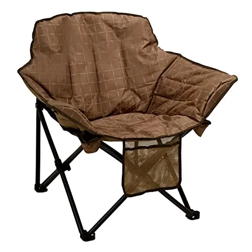 SUNNYFEEL Oversized Camping Chair Heavy Duty Folding Moon Chair Large Sofa Chair for Adults 500 LBS Portable Camp Lawn Chair with Storage Bag for Beach, Trip, Lawn, Outdoor Camp for Adults & Carry Bag