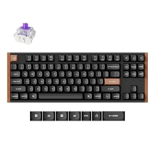 Keychron K8 HE TKL Hall Effect Wireless Mechanical Keyboard, Magnetic Hot-Swappable Switches