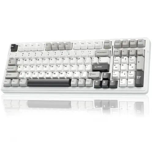 Wireless Mechanical Keyboard,Tri-Mode BT5.0/2.4GHz/USB-C Hot Swappable Custom Keyboard,Pre-lubed Linear Switches