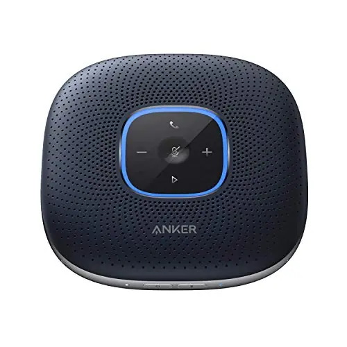 PowerConf Speakerphone, Zoom Certified Conference Speaker with 6 Mics, 360° Enhanced Voice Pickup, 24H Call Time, Bluetooth 5.3, USB C