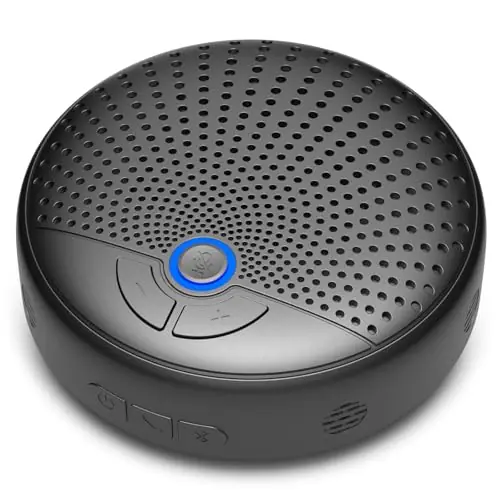 Conference Speaker and Microphone, 4 AI Mics 360° 20ft (7m) Voice Pickup, Noise Reduction, USB C & Bluetooth 5.3 (20m & 66ft) Speakerphone