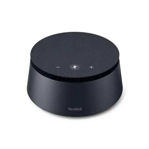 Yealink CPE40 Conference Speaker, Expansion Microphone for CP50, Ai Noise Cancellation, 8 360° Omni Mics Array, 19.6ft Pickup, Daisy Chain