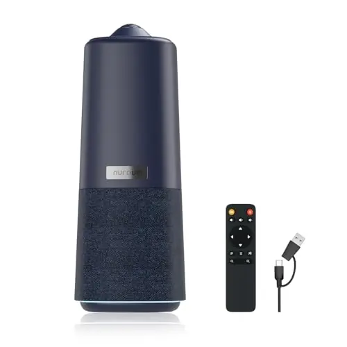 360 Pro Conference Room Camera and Microphone 2026 Upgrade, 3 AI Video Modes, Conference Webcam with Noise Suppression, All in One Webcam