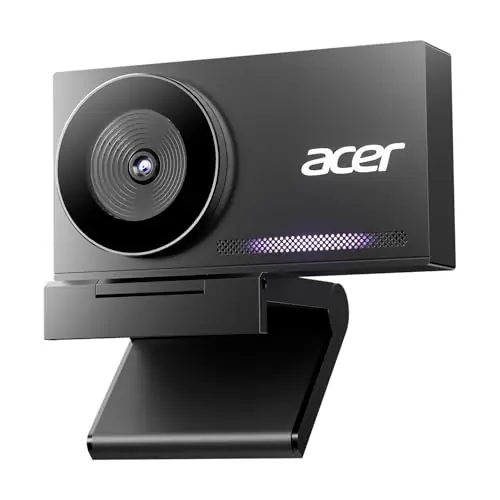 4K Webcam for PC/Mac with All-Metal Unibody Sculpted, Sony 1/2" Sensor, PDAF, 2 Noise Reduction Mics, Privacy Cover, Lightweight