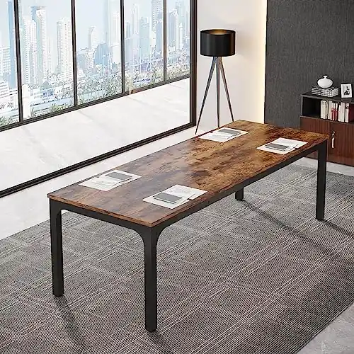 6.5FT Conference Table, 78.7-Inch Rectangle Meeting Seminar Table, Large Business Table for 6-8 People (Only Table)