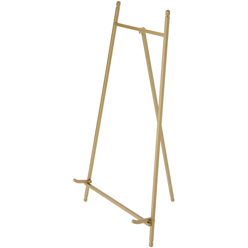Bard‘s Satin Gold-toned Metal Easel, 16" H x 9" W x 9.5" D, Pack of 6